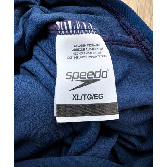 Speedo Girls Racerback One-Piece Swimsuit Size XL | Blue Green Competition Train - Picture 6 of 7